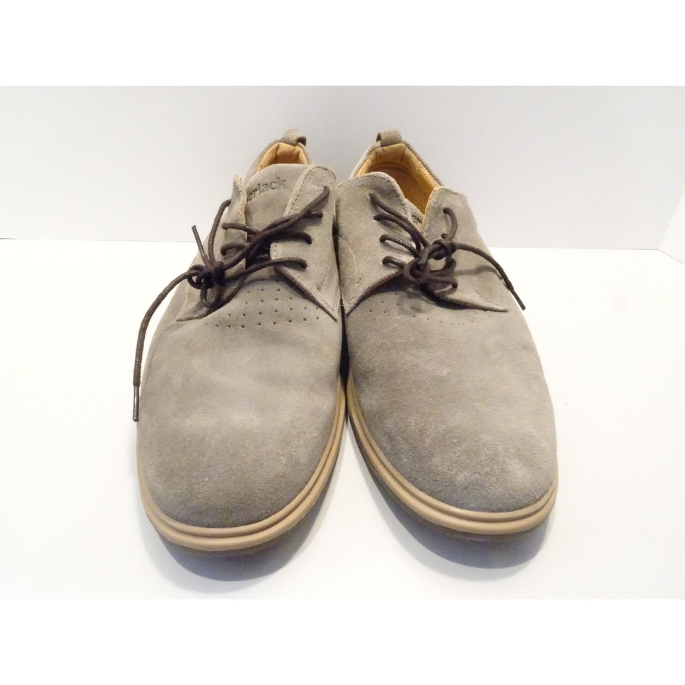 Amberjack The Original Suede Derby Shoes Stone Grey Men 9.5 Made in Portugal